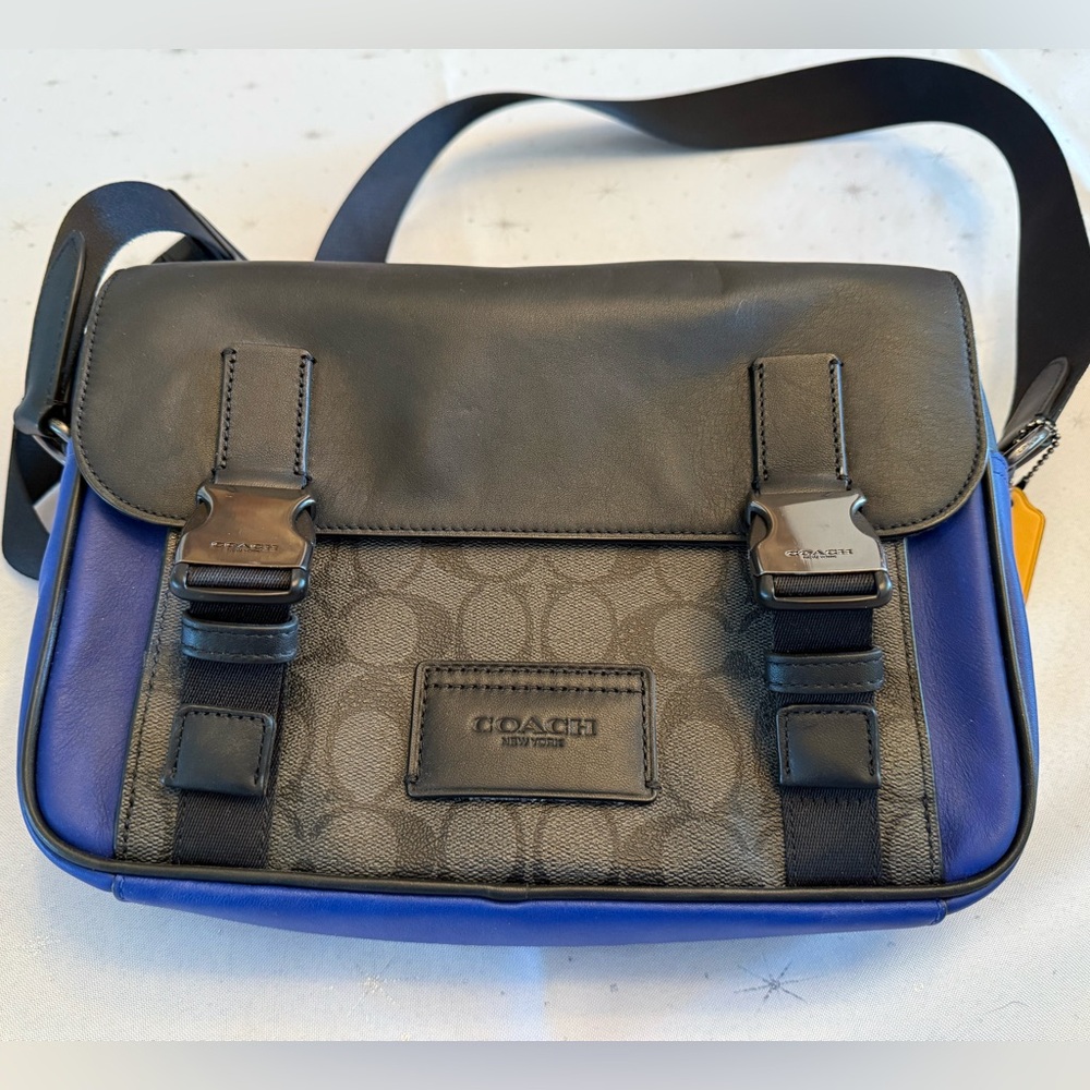 Coach Black and Blue Crossbody Bag